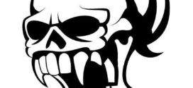 272x125 Purzen Skull Clip Art Vector Clip Art Free Vector Free Download