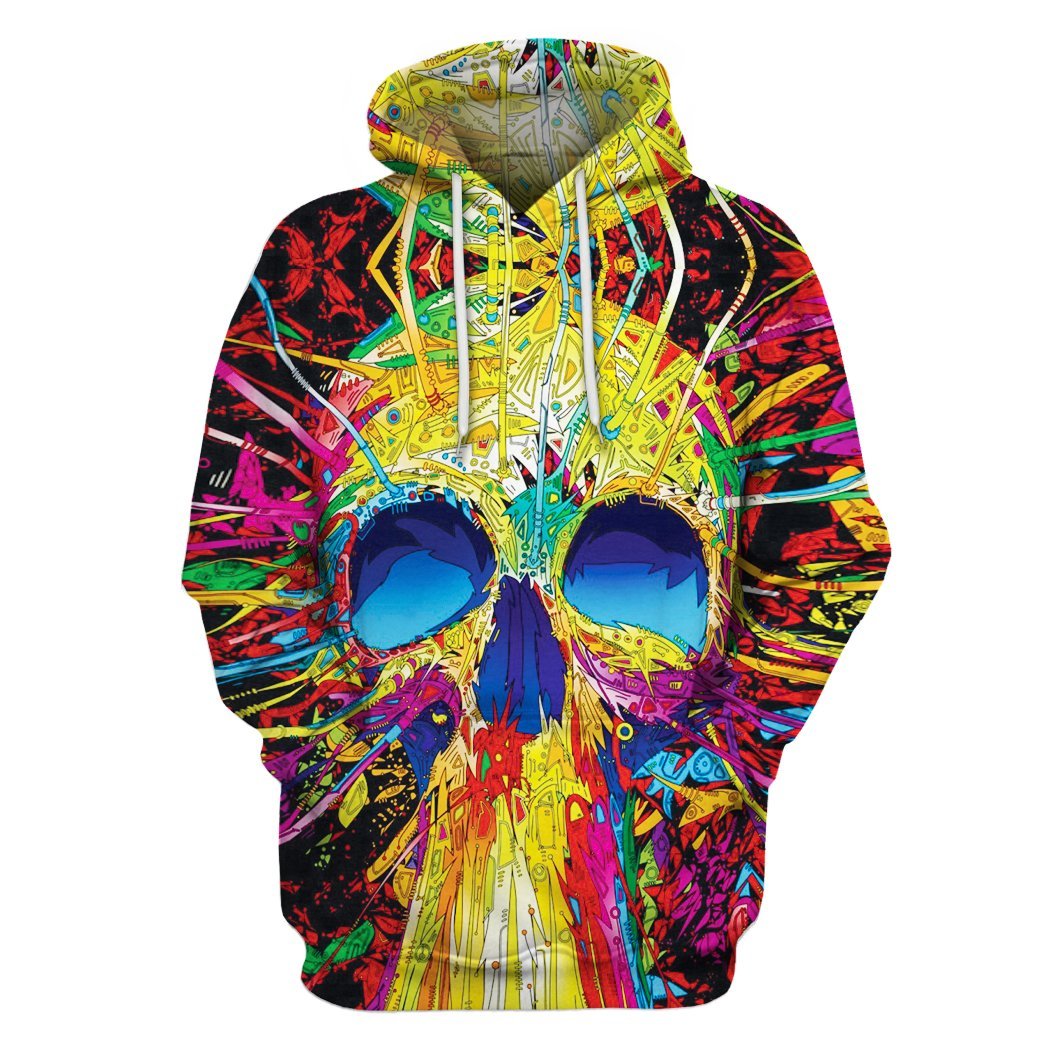 1045x1044 Skull Art 3d Full Printing Beyike