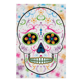 324x324 Sugar Skull Art Amp Framed Artwork Zazzle
