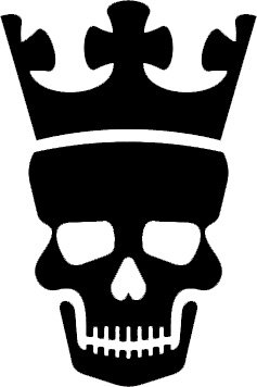 237x356 Skull With Crown Clipart