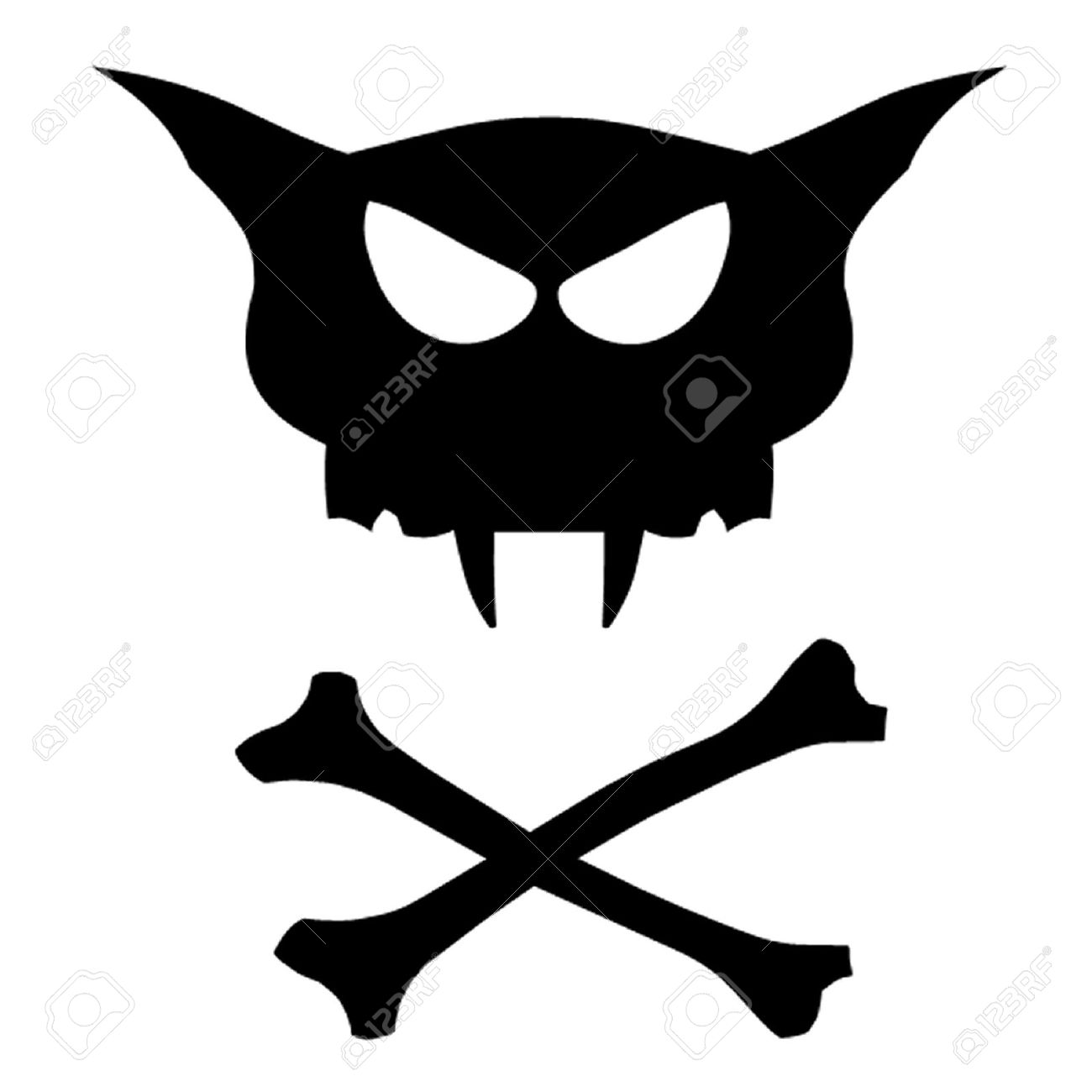 1300x1300 Skull Clipart Cross Bone
