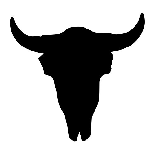 500x500 Buffalo Silhouette Clipart