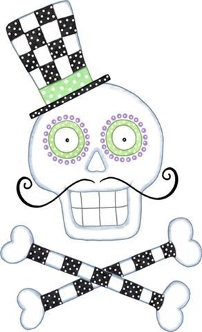 292x480 Halloween, Skull And Cross Bones Clip Art Halloween