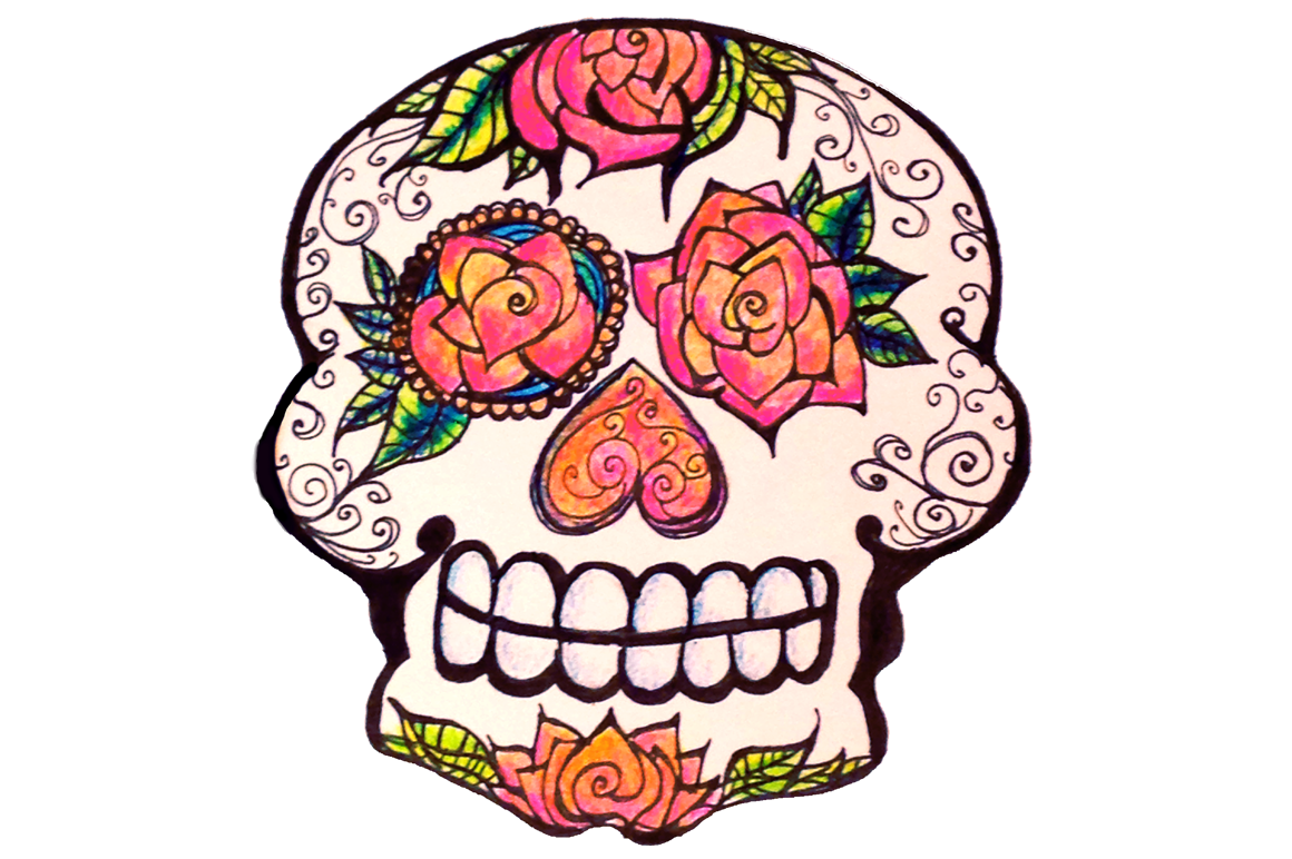 1160x772 Sugar Skull Clipart Cartoon