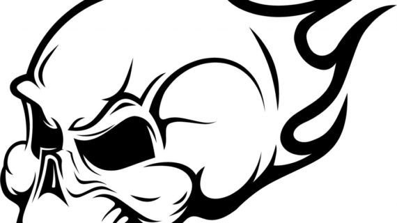 570x320 Drawings Of Skulls How To Draw A Skull Head Skull Head Tattoo Step