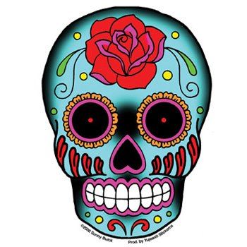 350x350 Mexican Skull Clipart