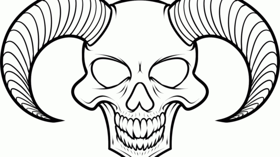 570x320 Skull Drawing For Kids Easy To Draw Skulls How To Draw A Skull