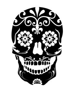 236x305 Free Clipart Of A Sugar Skull Draw It Sugar Skulls