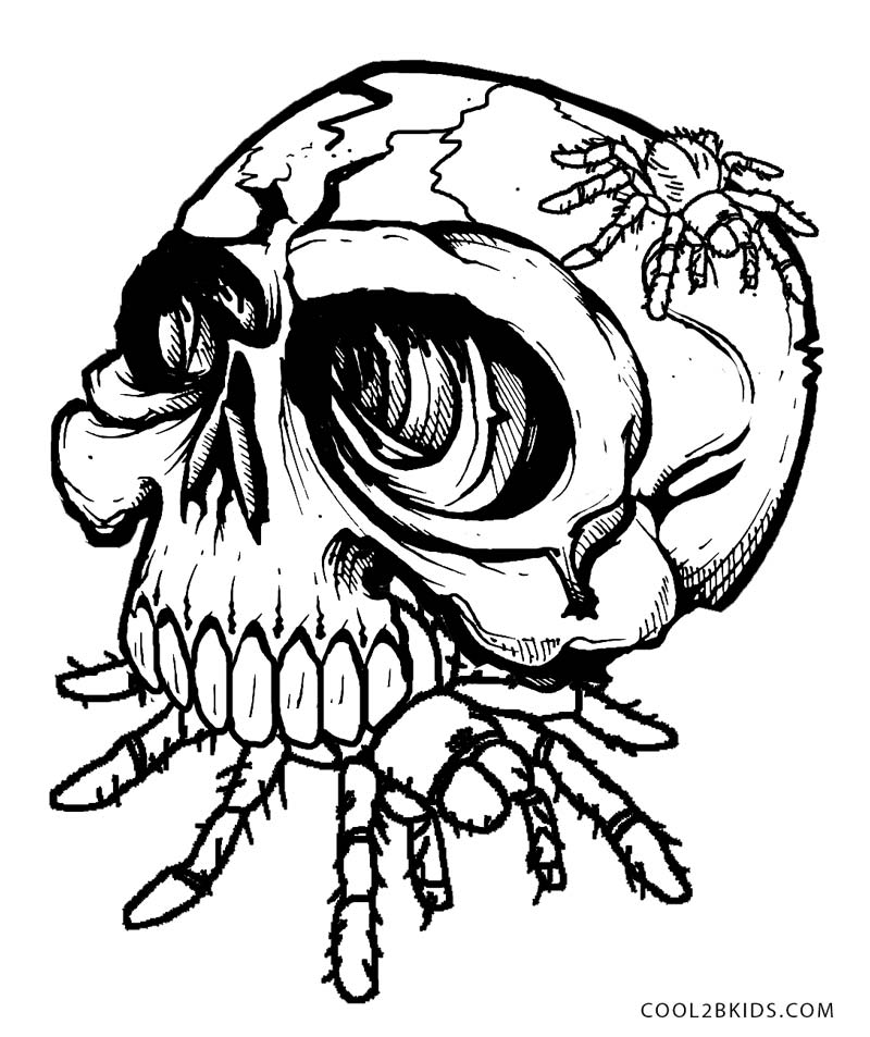 800x953 Printable Skulls Coloring Pages For Kids Cool2bkids