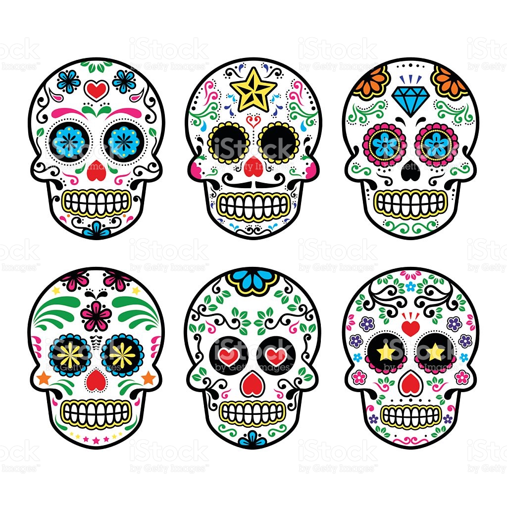 1024x1024 Sugar Skull Clipart Free
