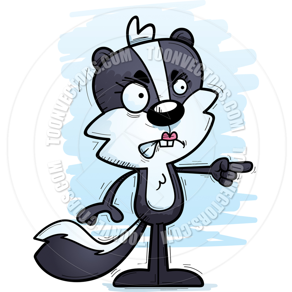 940x940 Cartoon Female Skunk Angry By Cory Thoman Toon Vectors Eps