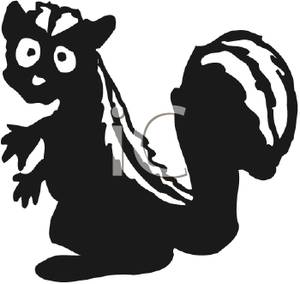 300x284 Cartoon Skunk