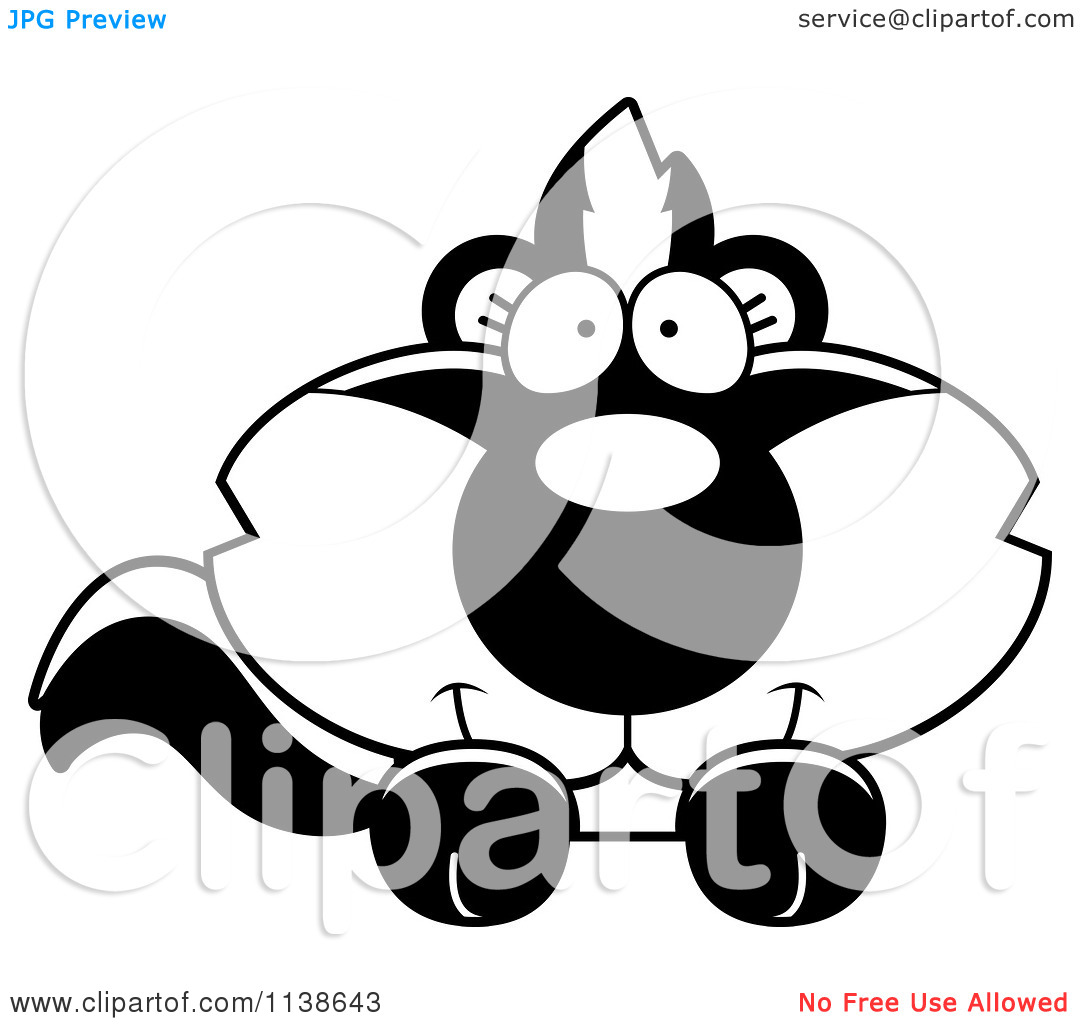 1080x1024 Cartoon Skunk Clipart