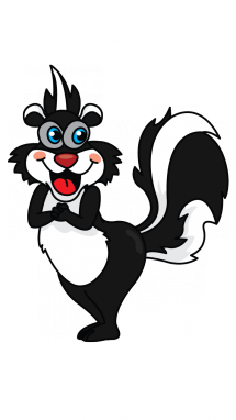 215x382 How To Draw A Skunk, Wild Animals, Easy Step By Step Drawing Tutorial