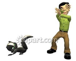 300x243 Skunk Spraying A Person