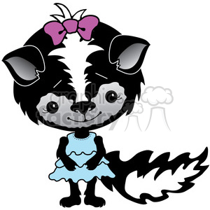 300x300 Royalty Free Skunk 1 In Color 387323 Vector Clip Art Image