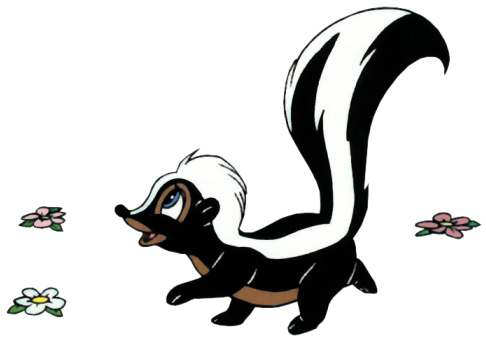 486x340 Skunk Clip Art