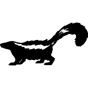 300x300 Skunk Clip Art