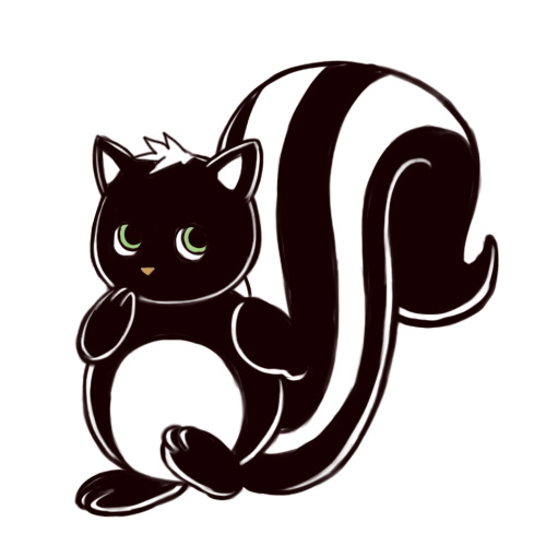 500x500 Cartoon Skunk Clipart Image