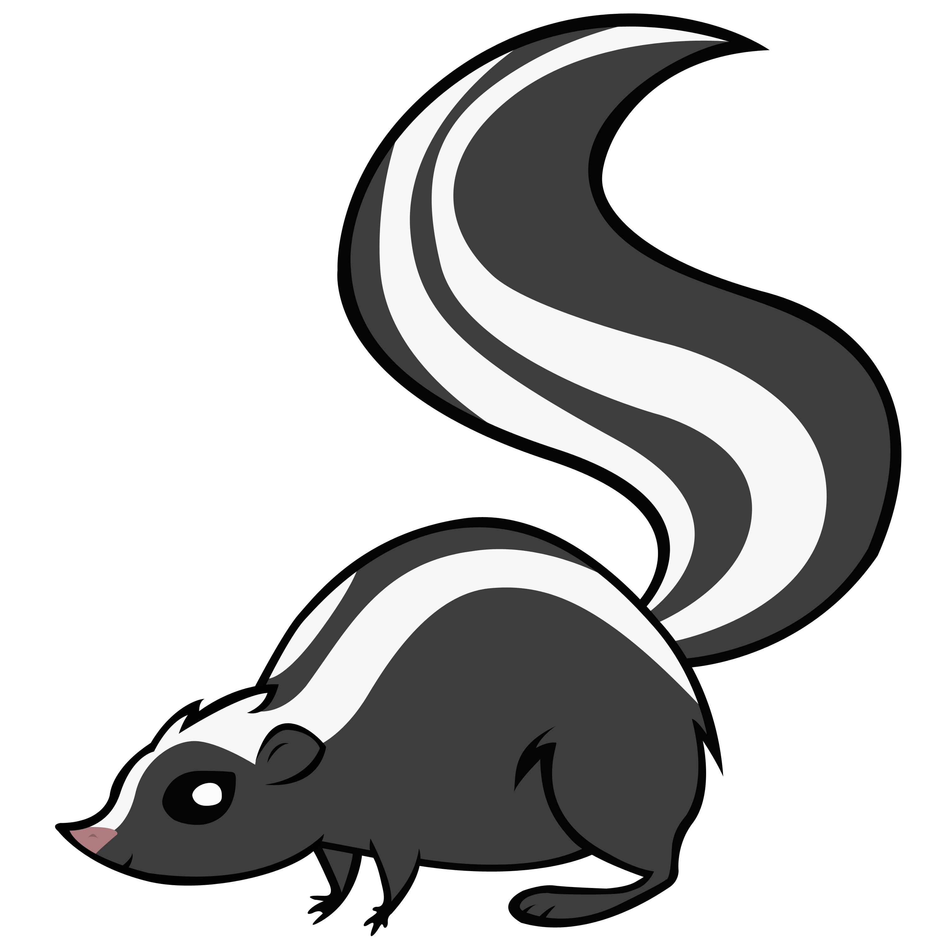 3000x3000 Tail Clipart Skunk