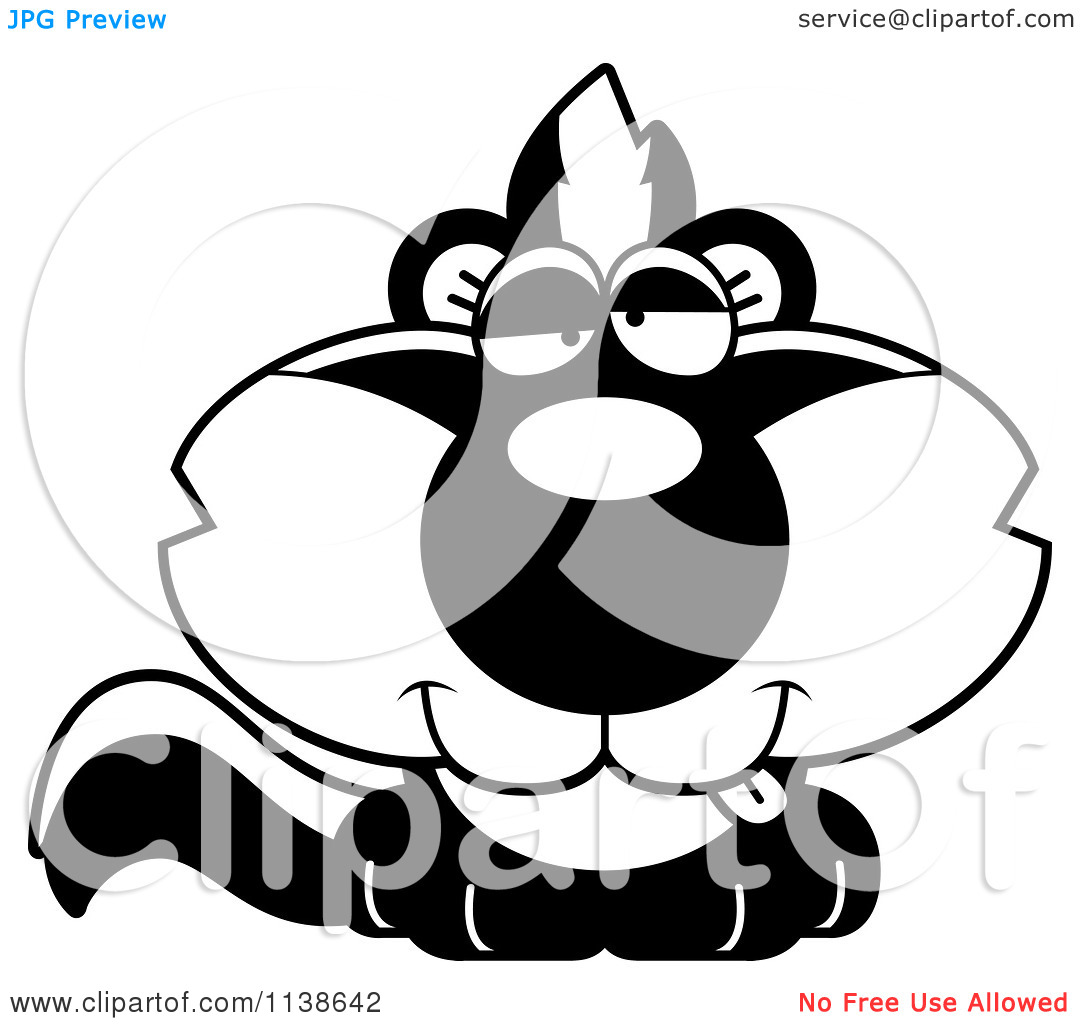 1080x1024 Skunk Clip Art