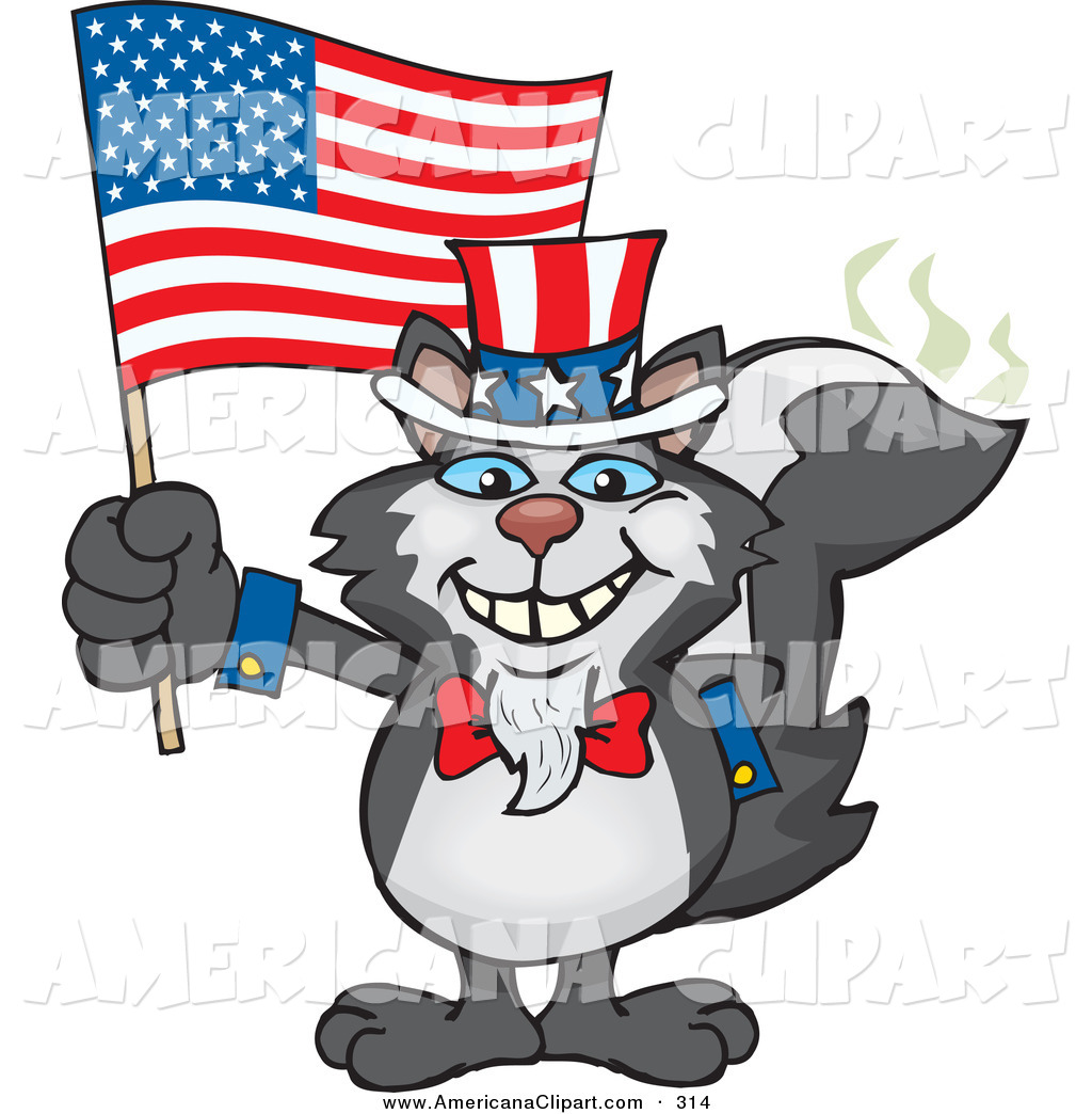 1024x1044 Americana Vector Cartoon Clip Art Of A Happy Black Patriotic Uncle