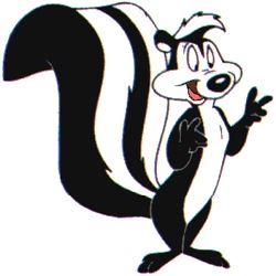 250x250 Cartoon Skunk Clipart 2090209