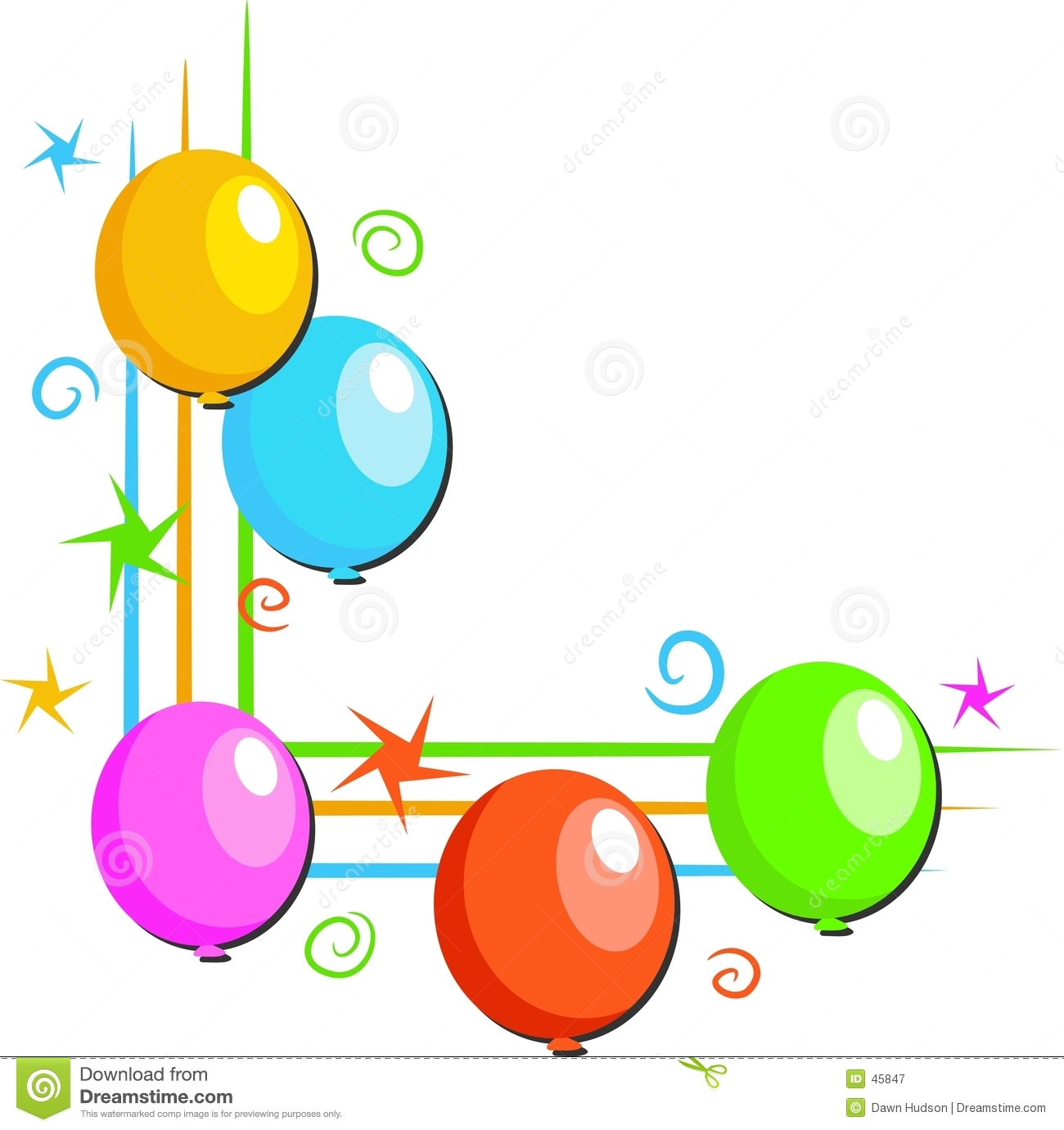 1300x1381 Party Birthday Border Clipart