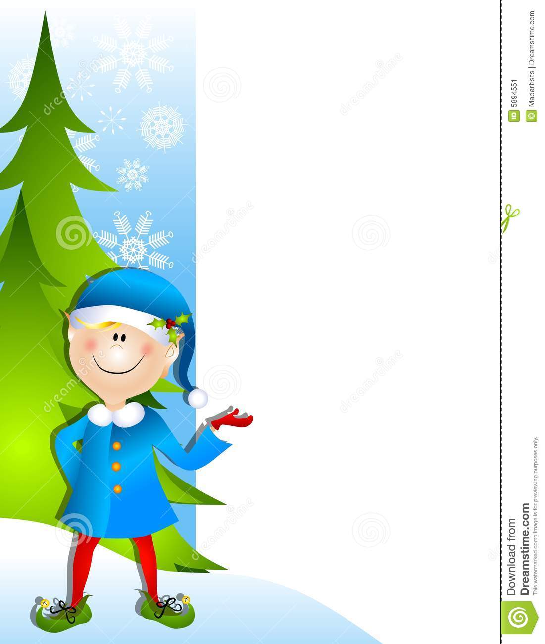 1101x1300 Elf Clipart Border