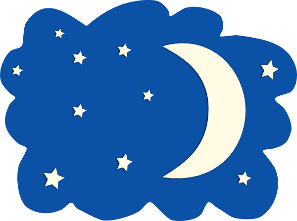 600x447 Moon And Sky Clip Art Cliparts
