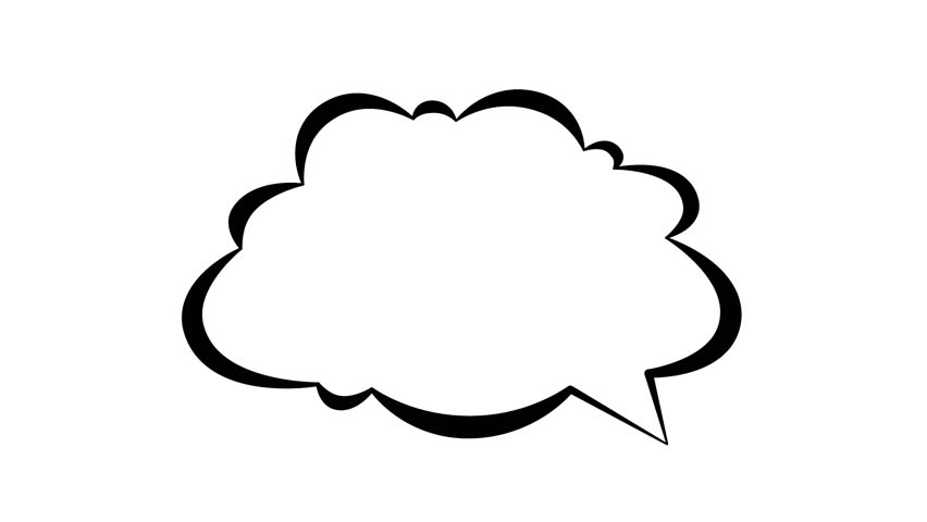 852x480 Old Retro Pop Art Style Clouds On A Blue Sky. Vintage Background