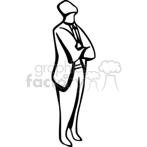 300x300 Royalty Free Black And White Man Looking
