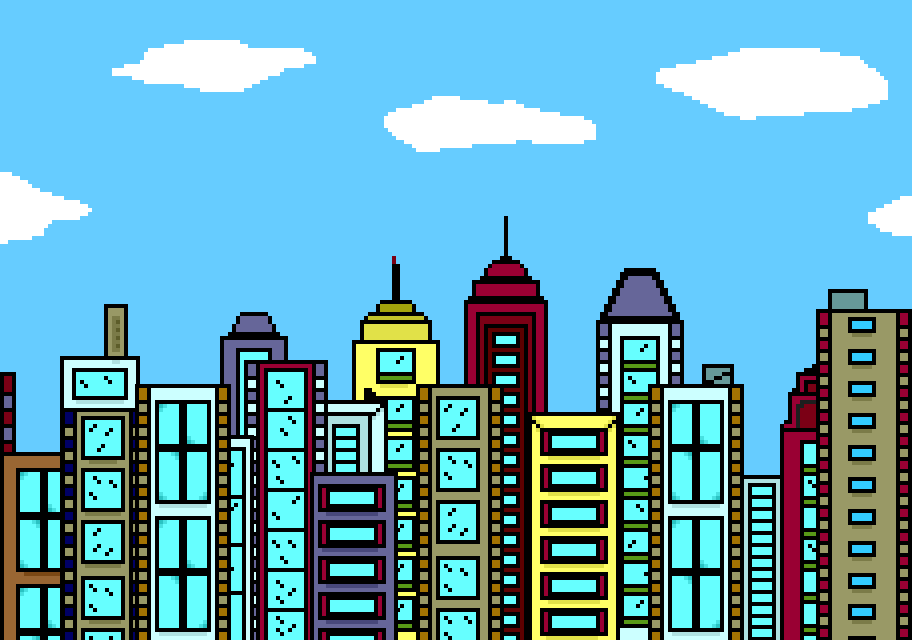 912x640 City Skyline Clipart Hostted