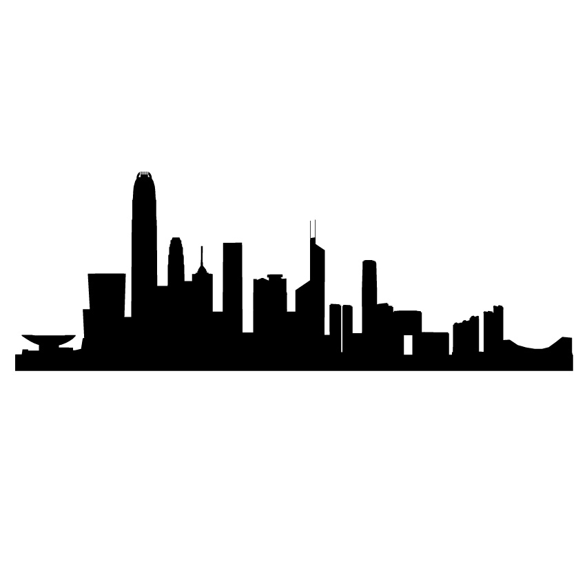 852x851 Chicago Skyline Black And White Drawing