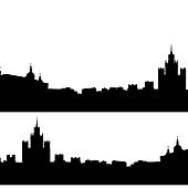 170x170 Clip Art Of Moscow City Silhouette Skyline Vector Illustration