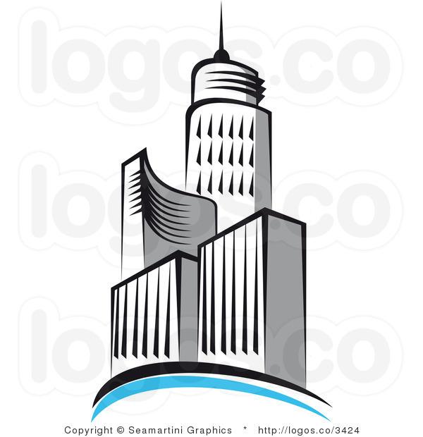600x620 Company Building Clipart