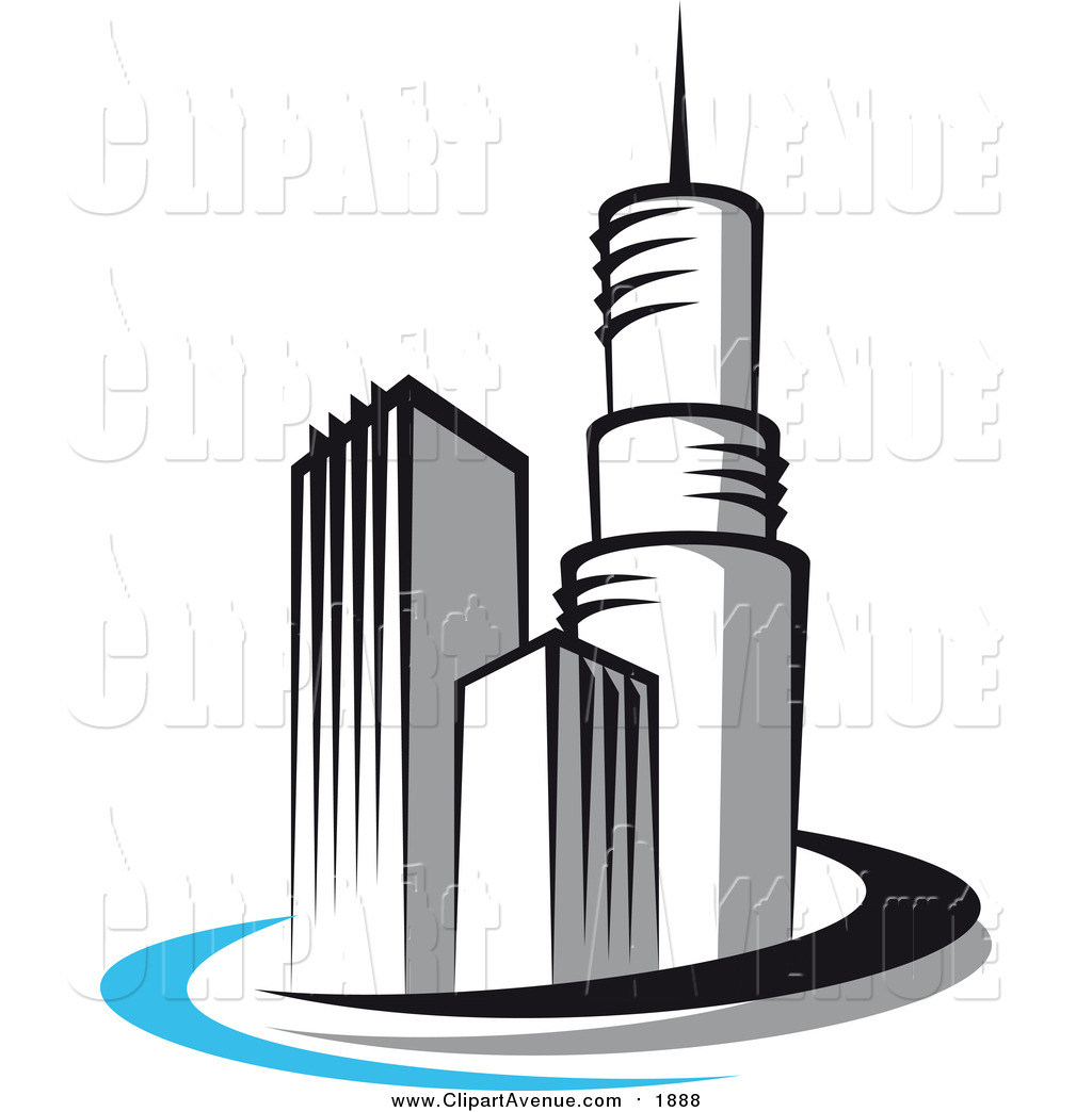 1024x1044 Avenue Clipart Of A Skyscraper Logo 3 Buildings By Vector