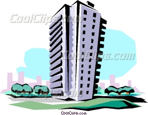 300x232 Skyscraper Clipart Apartment Building