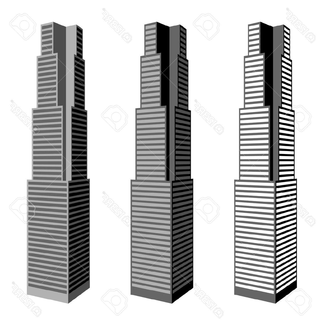 1300x1300 Top Skyscraper Drawing Vector Library Free Vector Art, Images