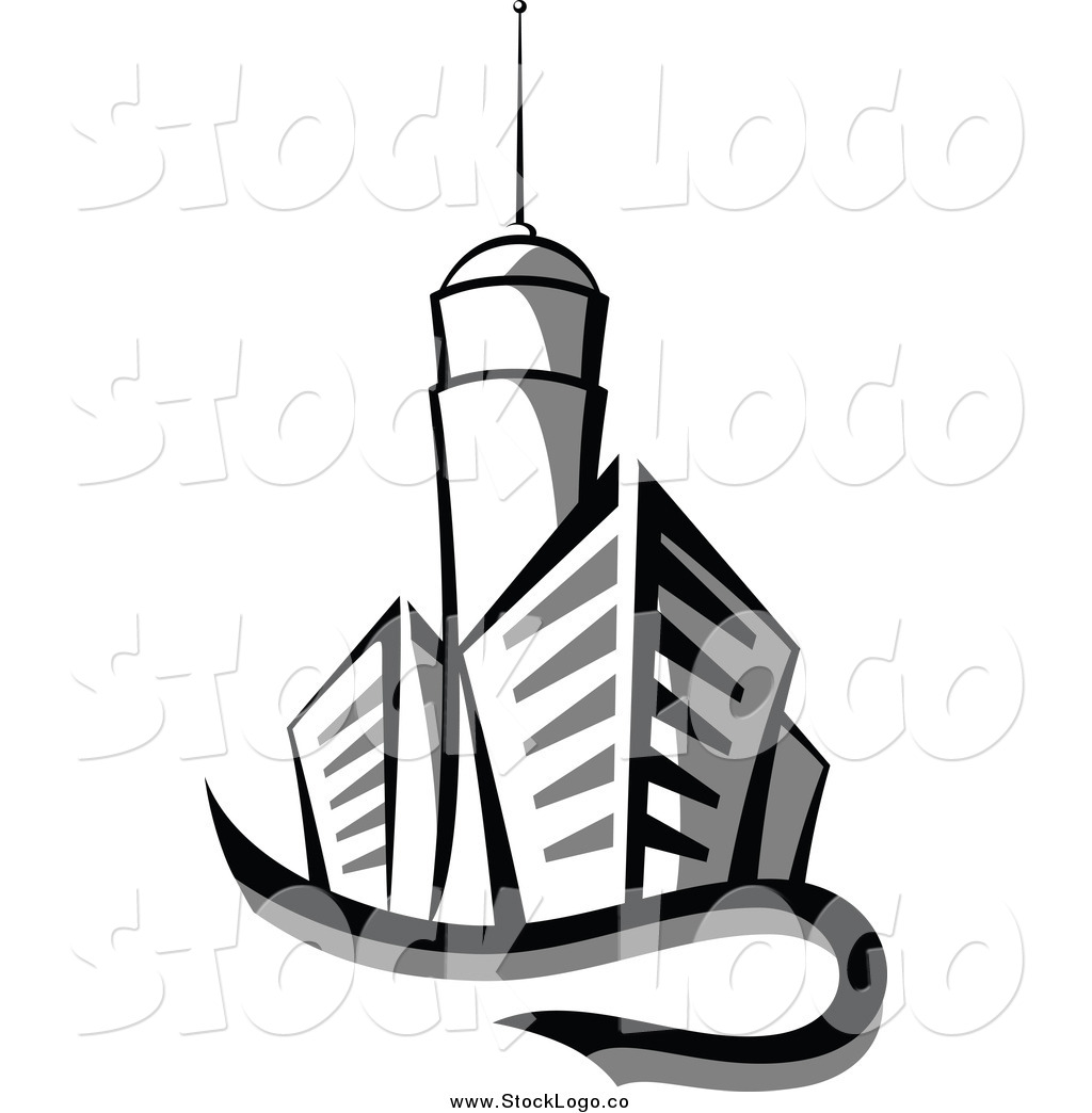 1024x1044 Vector Clipart Of A City Skyscraper Logo By Vector Tradition Sm