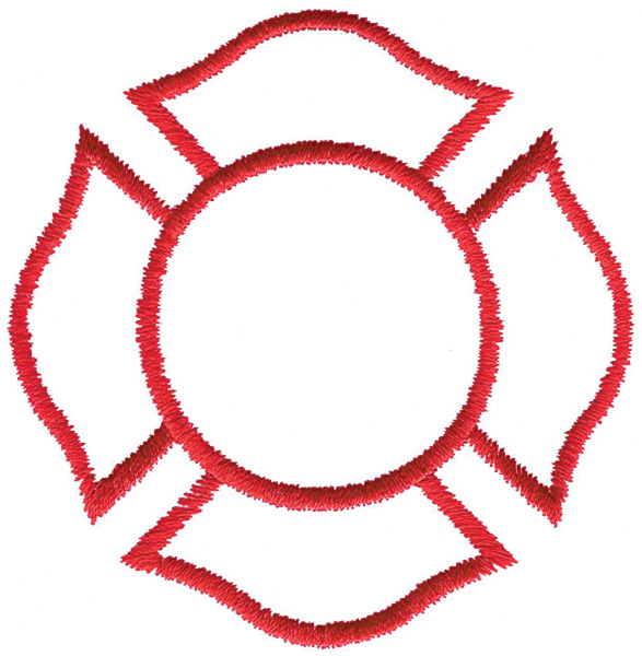 587x600 Fire Maltese Cross Clip Art