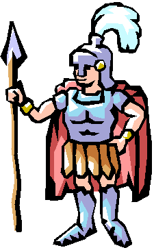 225x365 Roman Gladiator Clipart