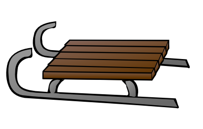 410x260 This Clip Art Of A Sled Is In Clipart Panda