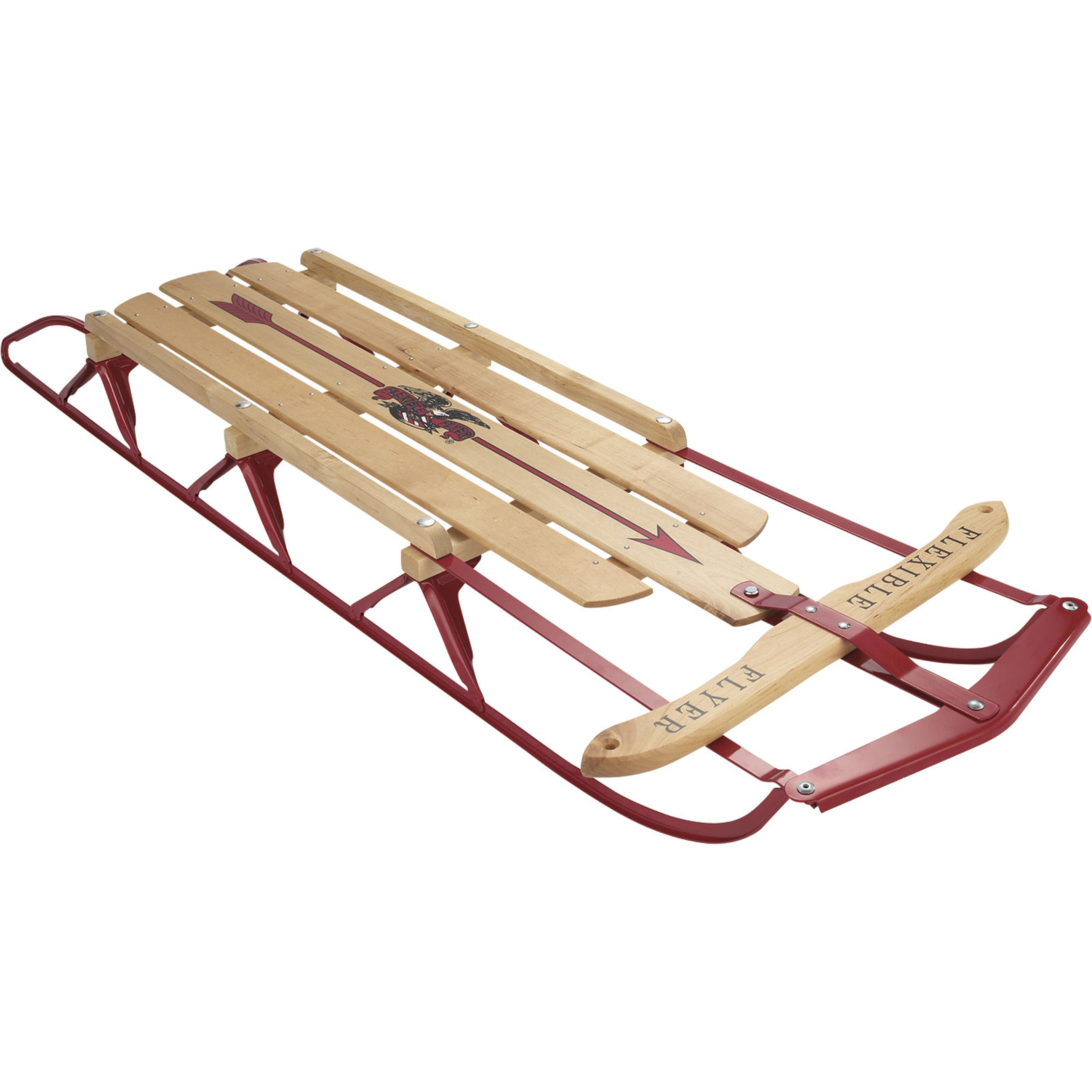 1600x1600 Paricon Flexible Flyer Steel Runner 54 Inch Sled Wood Ebay