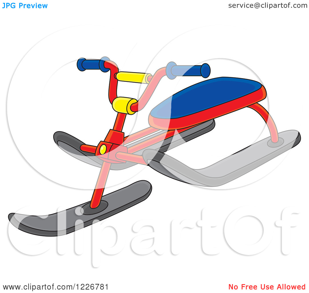 1080x1024 Snow Sled Clipart