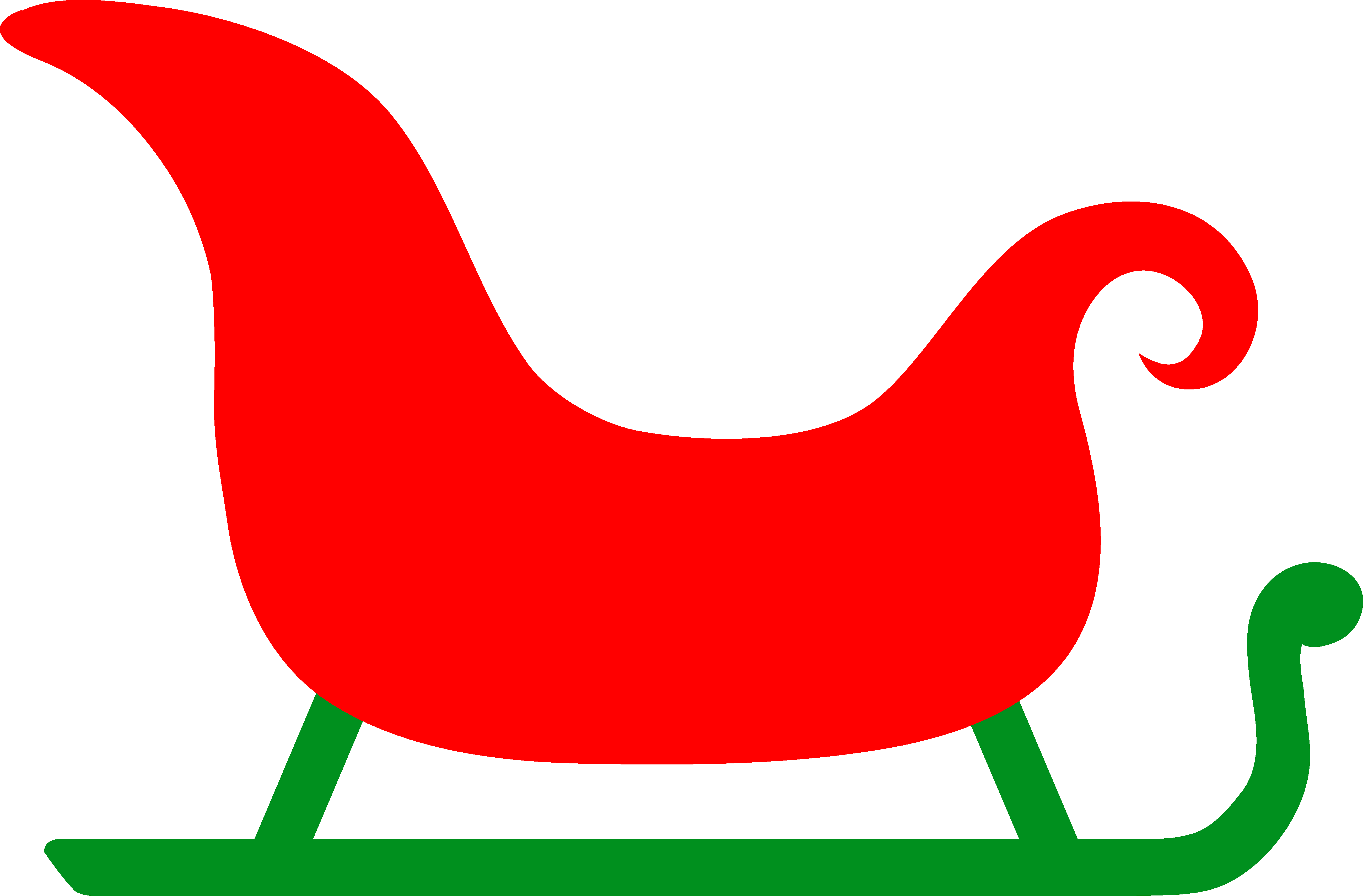 5199x3419 Cartoon Sled Cliparts 187432