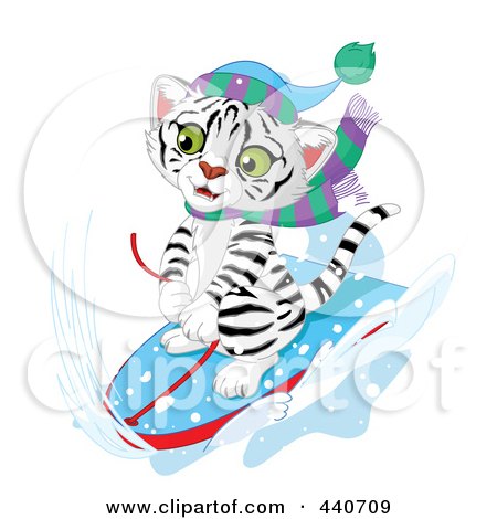 450x470 Royalty Free (Rf) Clip Art Illustration Of A Cute White Tiger