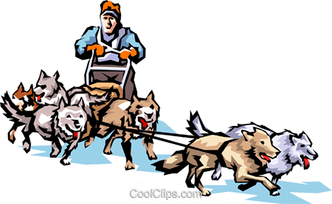 480x295 Sled Dog Clipart Dog Sledding Royalty Free Vector Clip Art