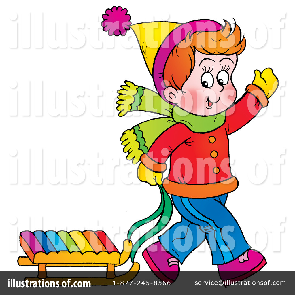 1024x1024 Sledding Clipart