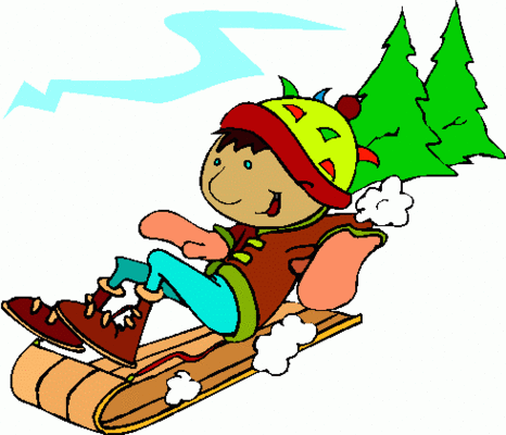 466x400 Sledding Clipart Images